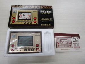 美品☆ Nintendo 任天堂 GAME&WATCH MANHOLE ゲームウォッチ マンホール MH-06 アラーム付き レトロゲーム