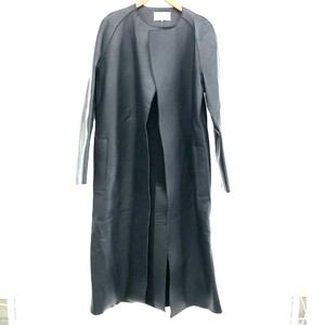 良好◆Maison Martin Margiela メゾンマルタンマルジェラ レザーコート 40◆ ブラック レディース 革ジャン ラム 羊革 2017年 17AW