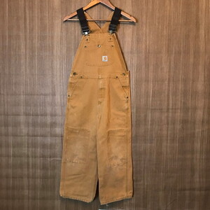 《キッズ》 Carhartt カーハート ダック地 ダブルニー オーバーオール サロペット サイズ キッズ 10 k24110101