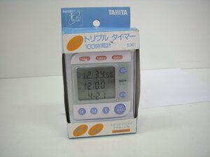 TANITA　3チャンネルトリプルタイマー　100時間計　5361　多機能　中古