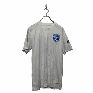 adidas 半袖 プリント Tシャツ アディダス S ホワイト バックプリント スポーツウェア クルーネック 古着卸 アメリカ仕入 a605-7099