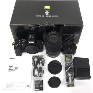 1円 Nikon Z50 Z DX 16-50mm 1:3.5-6.3 VR ZDX 50-250mm 1:4.5-6.3 VR ミラーレス一眼 デジタルカメラ 動作確認済み