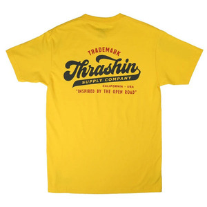 新作！T/C Thrashin Supply スラッシンサプライ Trade Mark Tee トレードマーク Tシャツ Yellow イエロー Sサイズ