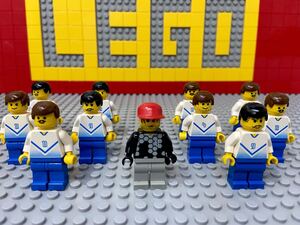 ☆サッカー☆ レゴ　ミニフィグ　大量11体　サッカー選手　キーパー　( LEGO 人形 スポーツ W杯 C100709