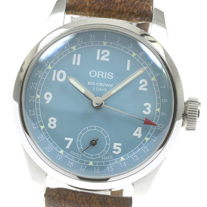 オリス ORIS 7786 ビッグクラウン タイマー デイト 手巻き メンズ 箱・保証書付き_844834