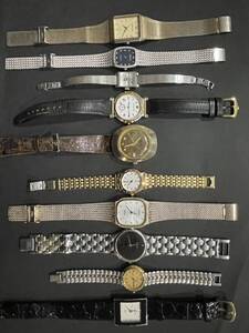 RE0684 スイス製腕時計 【TISSOT/BALLY/NICCLA VALENTLNO】DELVINA/ DIA STAP/CAPUCCI /RADOなど10本セット【ジャンク扱い】