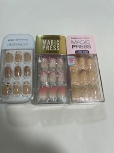 未使用品　 DASHING ダッシングディバ マジックプレス ネイルチップ 付け爪　つけ爪　まとめて