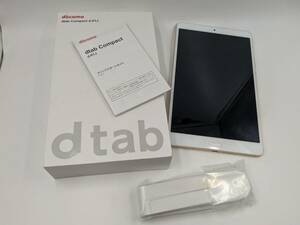 1円～【美品】docomo ドコモ dtab Compact d-01J タブレット 判定〇 箱付き 動作品