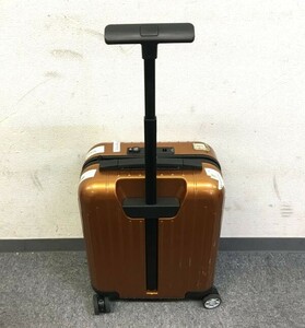 H026-I37-3950 RIMOWA リモワ 旅行カバン スーツケース キャリーバック オレンジ 縦約18cm×横約30cm×高さ約41cm