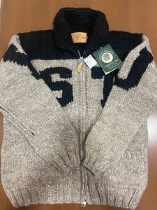 stussy Canadian Sweater BIGGASWEATER Khaki/Black M size カナディアンセーター 新品未使用 コラボ 別注 記念限定レアフォトオールドOLD