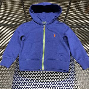 ラルフローレン フルジップ パーカー 青 ブルー 2T サイズ POLO RALPH LAUREN ポロ ポロラルフローレン