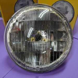 2個セット　PHILIPS Halogen Sealed Beam Headlights　ハロゲン　シールドビーム　ヘッドライト　ヘッドランプ　バルブ　丸目4灯　Low　USA