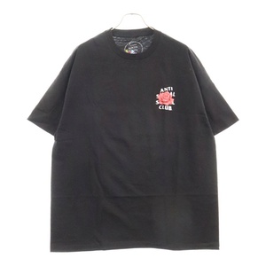 ANTI SOCIAL SOCIAL CLUB アンチソーシャルソーシャルクラブ ローズプリント クルーネック 半袖Tシャツ カットソー ブラック