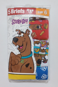 USA購入★★ スクービー・ドゥー ブリーフパンツ サイズ6 120 5枚 未使用品 ★★ SCOOBY DOO! Boys Briefs