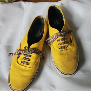 バンズ　 スニーカー　おーせんてぃ オーセンティック　Size12　30cm　イエロー　中古品　ユーズド　vans