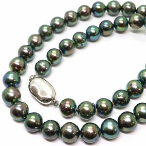 大珠!!テリ良し!!《アコヤ本真珠ネックレス》J 47.0g 約42.5cm 約8.5-9.0mm珠 pearl パール necklace ジュエリー jewelry DE0/DE0