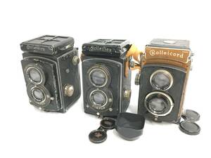 ☆ 二眼カメラ まとめ 1 ☆ Rolleiflex ×2 + Rolleicoad 二眼レフカメラ ローライフレックス ローライコード