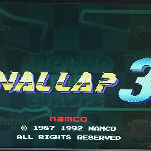 NAMCO　ナムコ　ファイナルラップ3英語版　動作確認済み