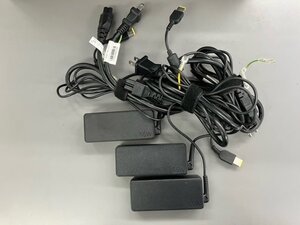 Lenovo ThinkPad用 65W 角型 AC ADPTER 3個SET 00PC757 通電OK品 98333