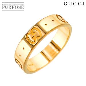 グッチ GUCCI アイコン #9 リング K18 YG イエローゴールド 750 指輪 ICON Ring 90255654