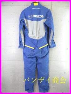 6211b30◆非売品◆訳有◆MAZDA マツダ 長袖メカニックツナギ つなぎ M/ワークツナギ/オールインワン/ジャケット/整備/作業着