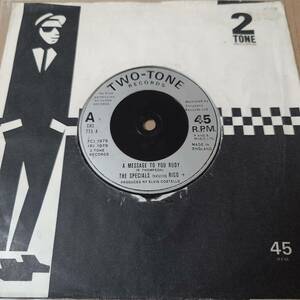 The Specials & Rico Rodriguez - A Message To You Rudy / Nite Klub / Two-Tone Records 7inch / AA2476