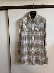 【良品】【レターパックプラス対応】 NUMBER NINE ナンバーナイン RAYON CHECK SHIRTS シャツ 即決早い者勝ち