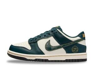 Nike GS Dunk Low "Deep Jungle/Pale Ivory/Vintage Green" 24.5cm FB9109-301