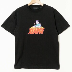 メール便○ XLARGE エクストララージ Tシャツ S 綿 ブラック 黒 101202011023 半袖 プリント 定番 デイリー ベーシック キャラクター 男性