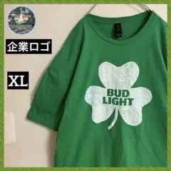 BUDLIGHTバドライト企業ビッグロゴTシャツtシャツオーバーサイズtee半袖