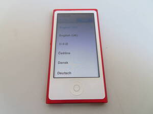 Apple iPod nano A1446 (第7世代) 16GB レッド (PRODUCT) MD744J