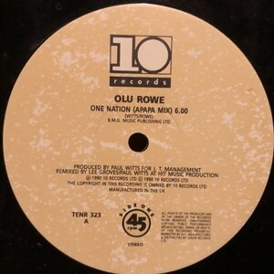 Olu Rowe / One Nation (Apapa Mix)