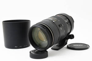 【人気レンズ　フード付き】　NIKON ニコン AF VR NIKKOR 80-400mm F4.5-5.6 D ED 一眼レフカメラ 現状品 同梱可能 1円#9619