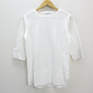 y■ジャーナルスタンダード/JOURNAL STANDARD RELUME 3/4袖丈サーマルカットソーTシャツ■白【メンズM】MENS/131【中古】■