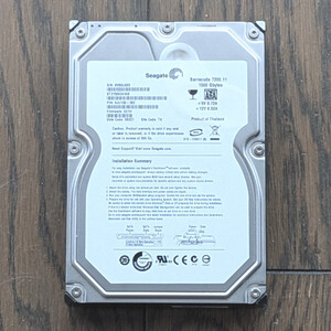 中古 3.5インチ内蔵HDD 1.5TB：Seagate BarraCuda ST31500341AS／7200rpm S-ATA/300 32MB ハードディスク シーゲイト