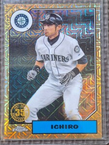 2022 Topps Chrome #T87C-87 ICHIRO SUZUKI 1987 35th Anniversary Refractor Seattle Mariners Orix Blue Wave