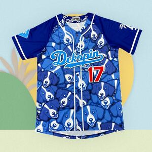 非売品　大谷翔平　デコピン　DEKOPIN ドジャース風サインプリントユニフォーム　XLサイズ　デコイ