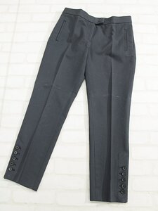 小さいサイズ JOSEPH/ジョセフ ノータックストレッチパンツ ダークグレー36 aj596