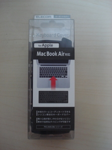 [送料無料 即決] ELECOM Apple Mac Book Air対応シリコンキーボードカバー PKS-MACB6BK USED