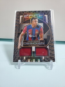 【ジュール　クンデ(バルセロナ)】2023-24 PANINI OBSIDIAN SOCCER HOBBY 99枚限定メモラビリアカード