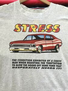 Strees Fear This Tシャツ　シボレー　ノバ　マッスルカー　USA アメリカ　ビンテージ　ドラッグレース　アメ車　古着　アメカジ