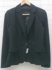 ◇ zara basic ザラ ベーシック 長袖 ジャケット サイズEUR 36 USA 4 MEX 26 ブラック レディース