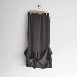 2022AW / ENFOLD エンフォルド / TACK DRAPE-HEME SKIRT スカート 38 / 300FA231-1810 / 2411-1436