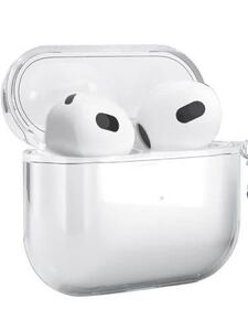 c-360 IUGGAN AirPods3 第3世代 ケース 透明 TPU 2021年10月モデル AirPods3 イヤホン保護カバー 着装まま充電可能