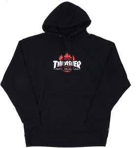 [並行輸入品]HUF THRASHER TDS TOUR DE STOOPS ALLOVER HOOD ハフ スラッシャー プルオーバーパーカー M