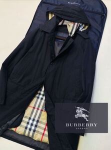 b49 極美ハンガー付き【極暖★水鳥天然ダウン】参考価格15万●BURBERRY LONDON●最高級ダウン90%ジャケット　バーバリーコート メンズ　