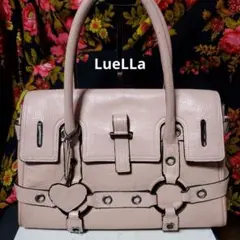 LueLLa  本革 レザー  ハンドバッグ  トートバッグ  パステルピンク