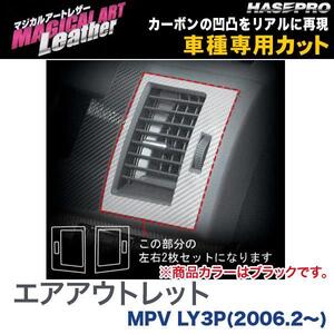 マジカルアートレザー エアアウトレット ブラック MPV LY3P(H18/2～)/HASEPRO/ハセプロ：LC-AOMA1