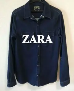 【ZARA】デニム シャツ ブルー