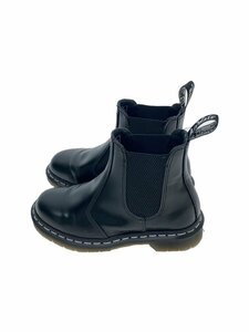 Dr.Martens◆サイドゴアブーツ/UK4/ブラック/レザー/2976WS/チェルシーブーツ/ホワイトステッチ